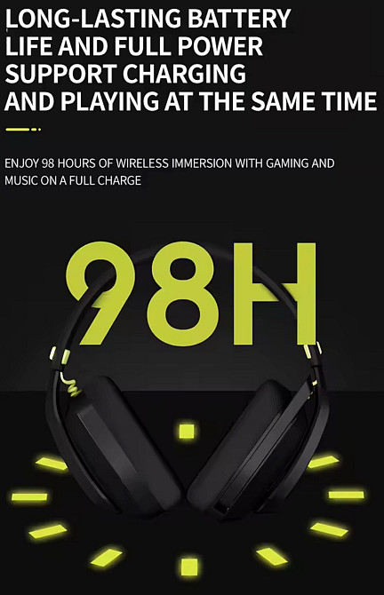 Бездротові ігрові навушники гарнітура з мікрофоном 2.4 vgn vxe v1 Київ - фото 2