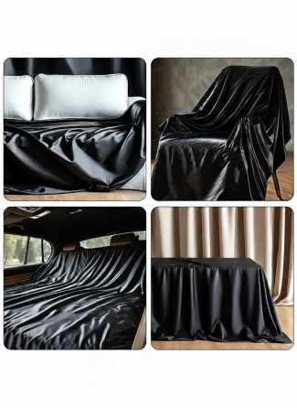 Простирадло постільне вінілове вологостійке для БДСМ ігор 210x200 см Чорний Вінниця