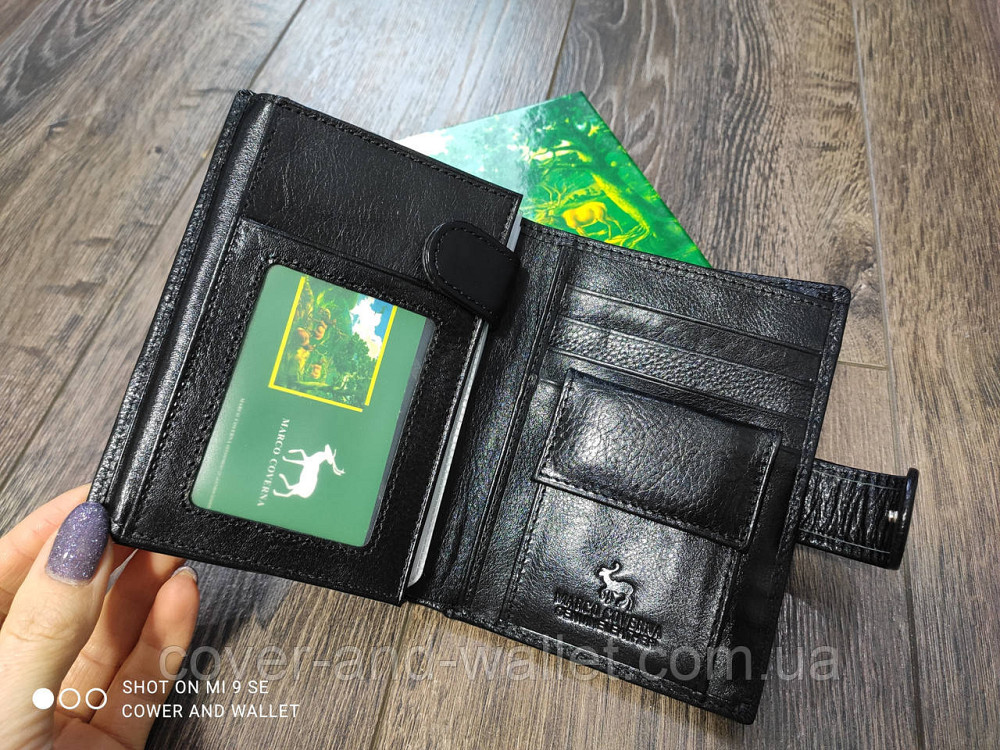 Чоловіче шкіряне портмоне для прав та документів Marco coverna MC 5176 Київ - фото 3