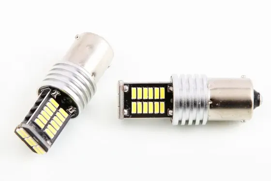 Лампа диодная 12В T25  30-SMD 4014 CAN с радиатором Cyclone 660лм (2 шт.) Винница