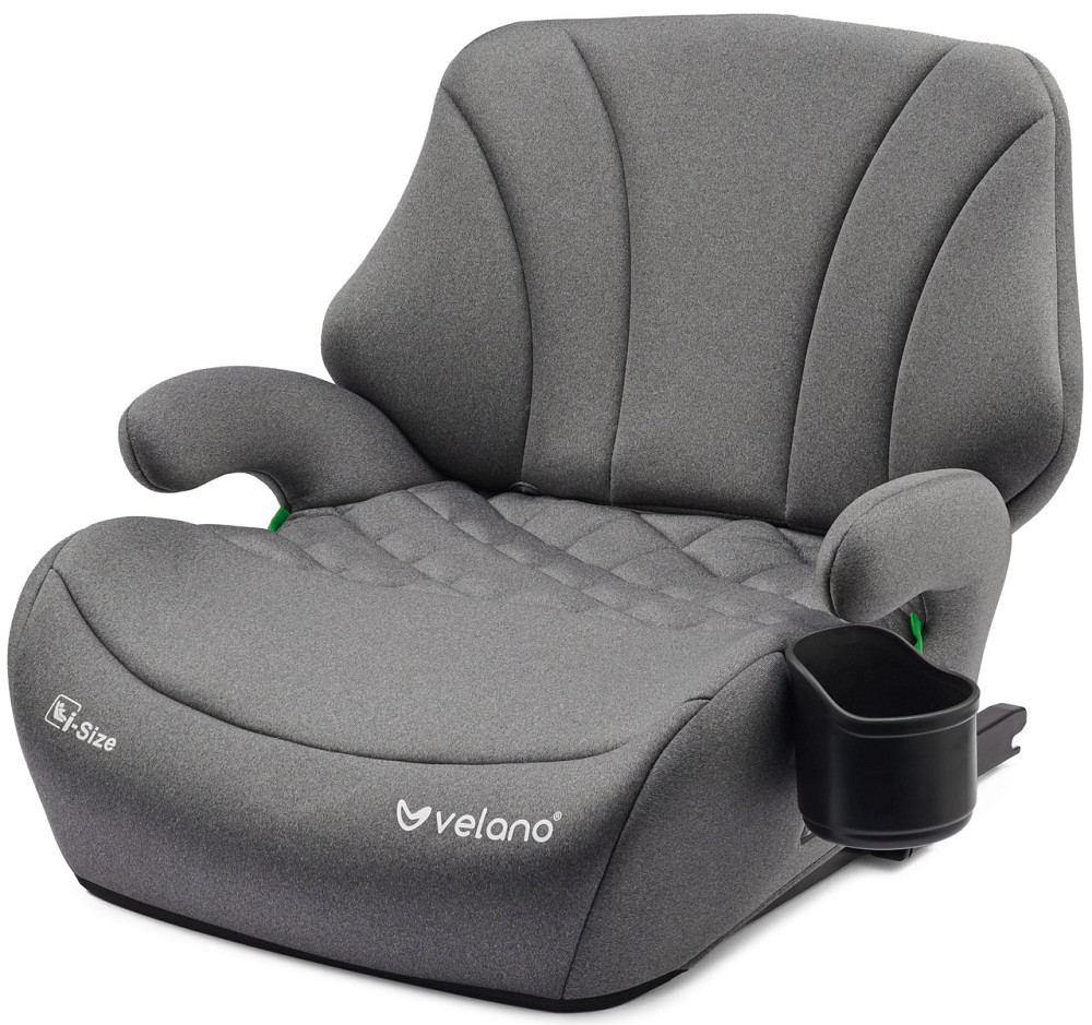 Бустер VELANO Gravo i-Size 125–150 см, ISOFIX + підстаканник, grey Київ - фото 1