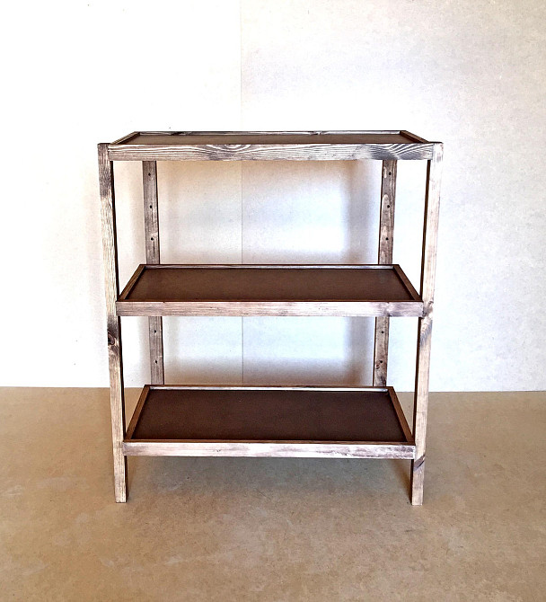 Етажерка розбірна "Честер" 3 полиці 40х80х100 капучино Миколаїв - фото 6