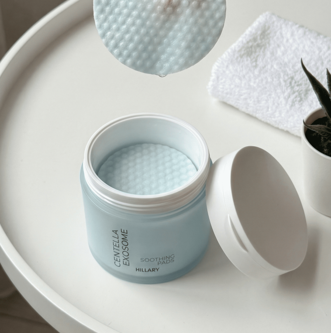 Успокаивающие тонер-педы с экзосомами центеллы Centella Exosome Soothing Pads Hillary 60 шт Киев - изображение 13