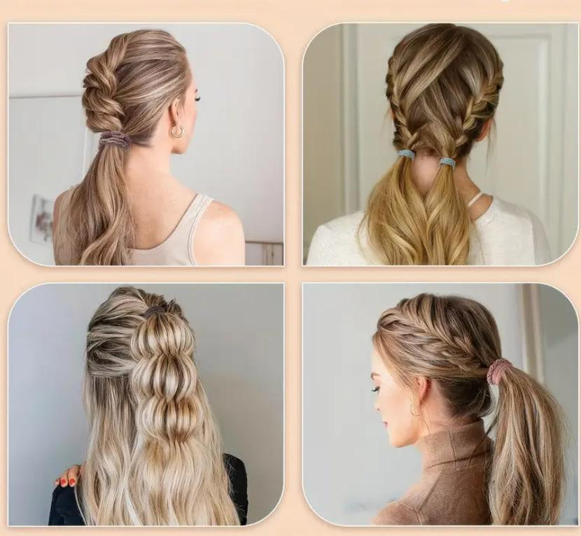 Набор резинок-браслетов в стиле бохо Женские резинки для волос, аксессуары, подарок, 20 шт. Киев - изображение 4