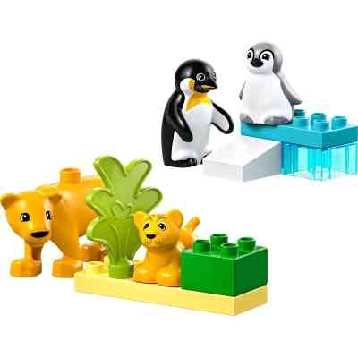 Конструктор LEGO DUPLO Town Сімейства диких тварин: Пінгвіни та Леви (10442) Вінниця