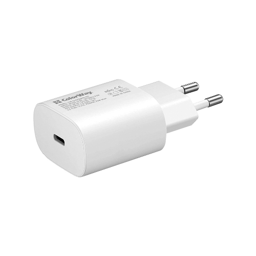 Зарядний пристрій мережевий Type-C 25W білий ColorWay CW-CHS033PD-WT Житомир