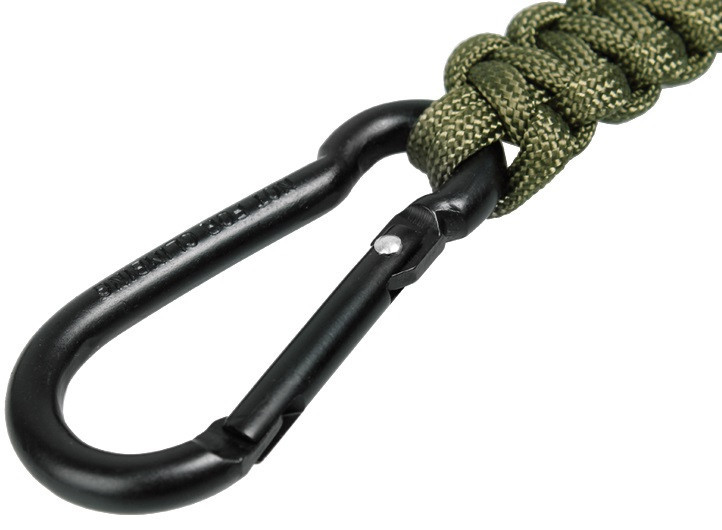 Карабин с веревкой из паракорда до 2.5 метра Mil-Tec от Sturm (15931501) Olive Нововолынск - изображение 4