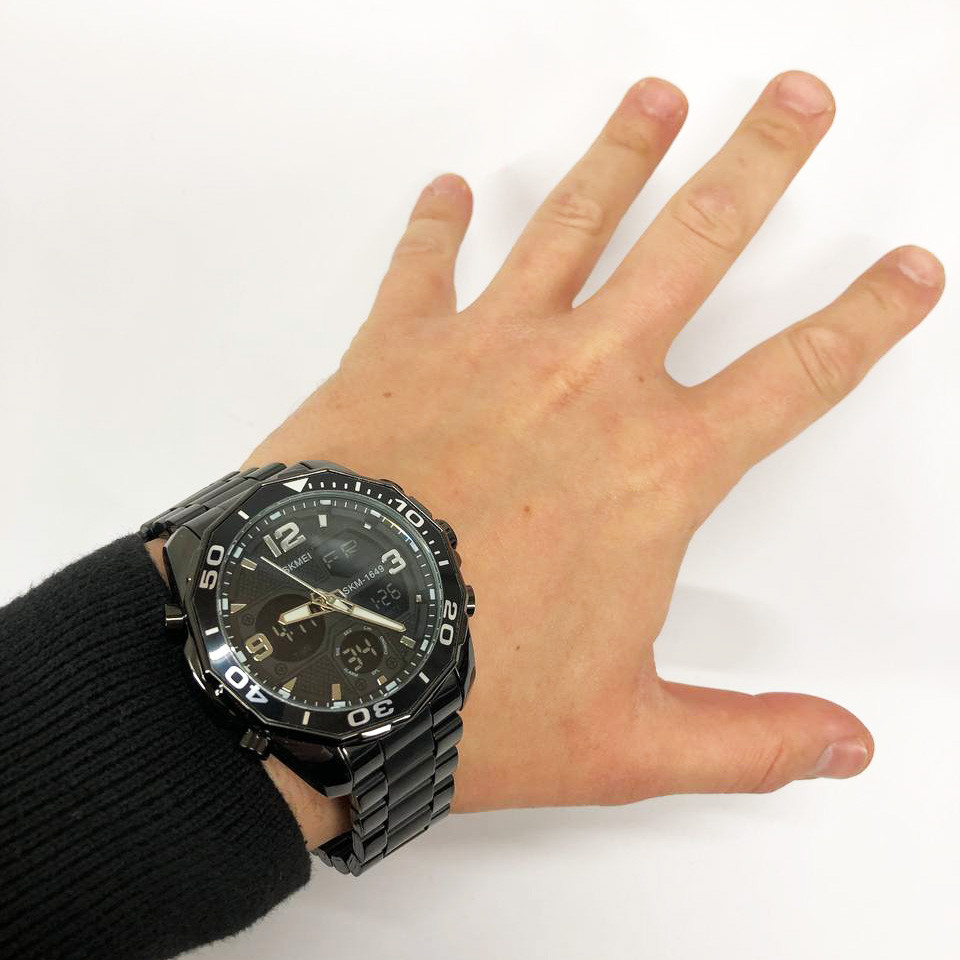 Оригинальные мужские часы SKMEI 1649BK, Противоударные часы Фирменные спортивные OB-47 Киев - изображение 8