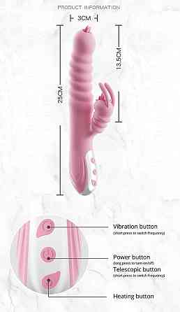 Вібратор - Hannah USB Pink Sex Aura Київ