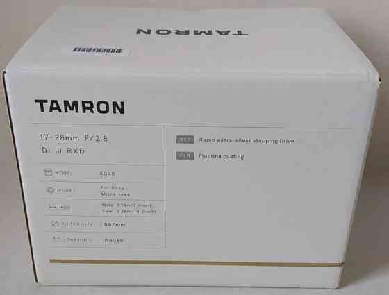 Объектив: Tamron AF 17-28mm f/2.8 Di III RXD (SONY -E) Харьков