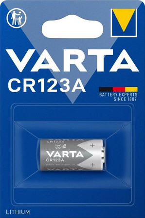 Батарейка литиевая VARTA CR123A BLI 1 LITHIUM Полтава - изображение 1