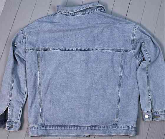 Джинсовая куртка женская оверсайз смайлики р 42-46 Харьков