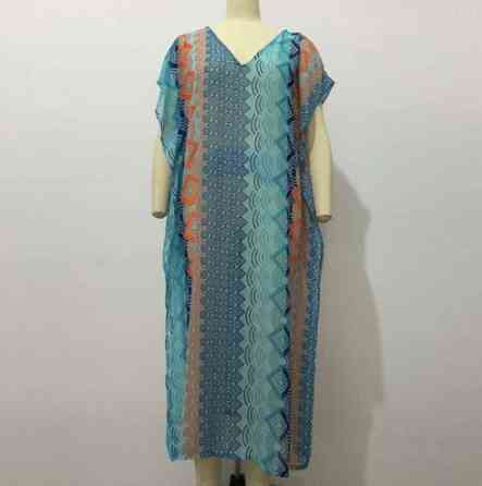 Пляжная туника женская в пол one size разноцветный Киев