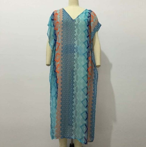 Пляжная туника женская в пол one size разноцветный Киев - изображение 5