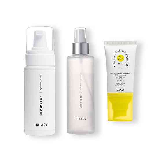 Сонцезахисний BB-крем SPF30+ Ivory + Очищувальний набір за сухою шкірою Київ