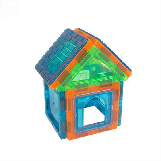 Конструктор магнитный разноцветный детский на 45 деталей Каменец-Подольский