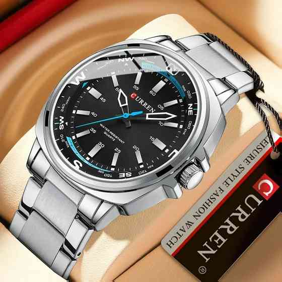 Часы наручные мужские Curren Aqua Comfort Black (2 ремешка) Киев