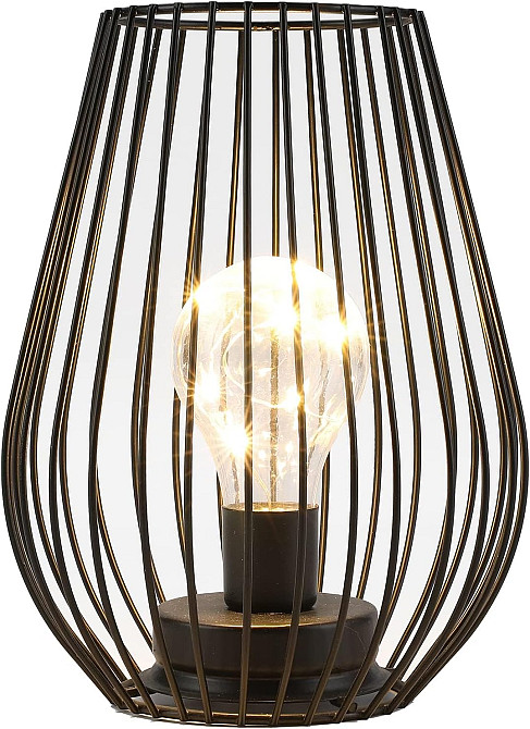 Декоративний безпровідний нічник в стилі Бахо Black Cage Design Луцк - изображение 1