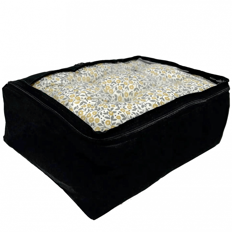 Большая дорожная сумка для вещей с ручкой и прозрачной вставкой P001 40x31x15 см (Черный) Сумы - изображение 3