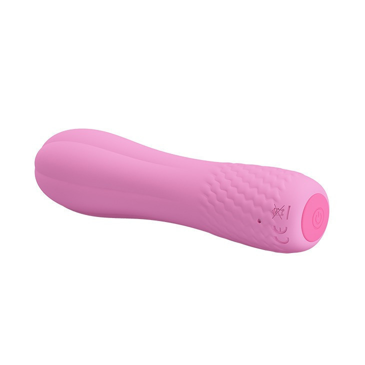 Мини-вибратор Pretty Love Alice, ребристый, розовый, 12 х 3 см Sex Aura Киев - изображение 2