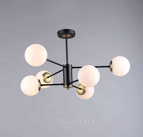 Люстра сучасна у вітальню Sirius B N36360/6 BK+COP Київ