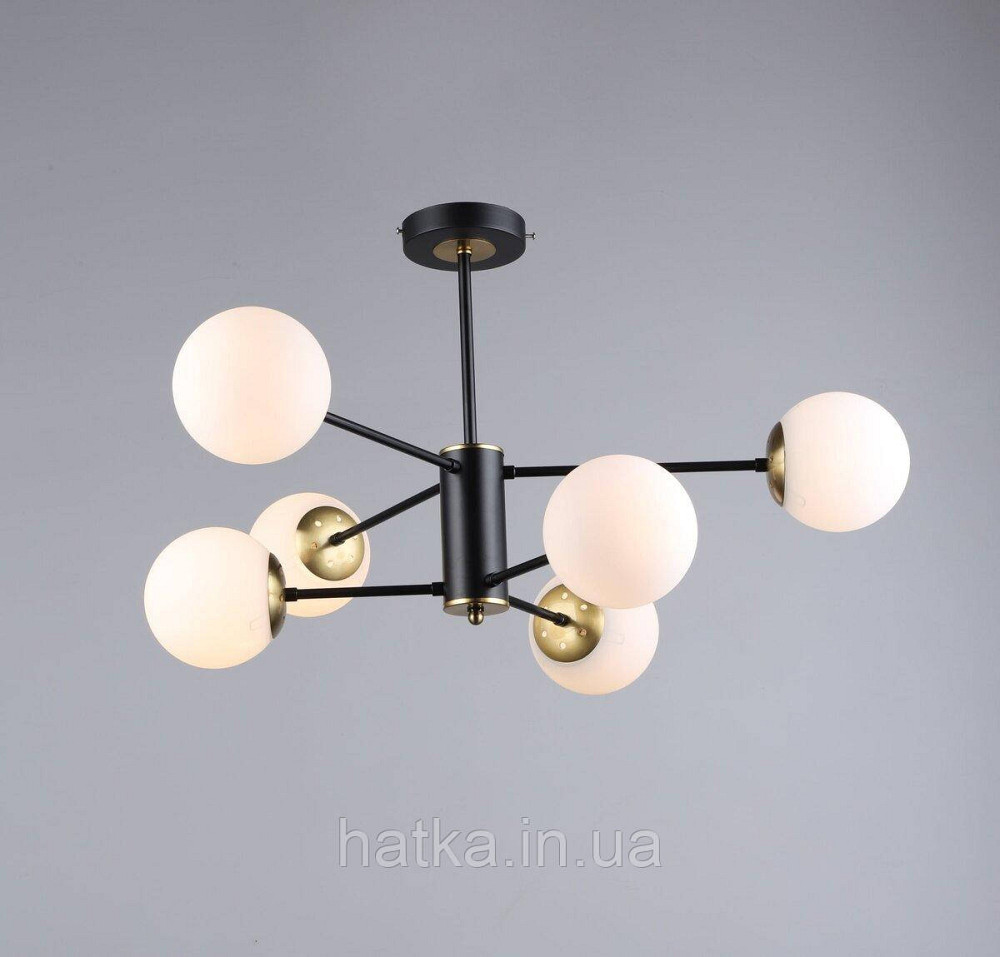 Люстра сучасна у вітальню Sirius B N36360/6 BK+COP Київ - фото 1