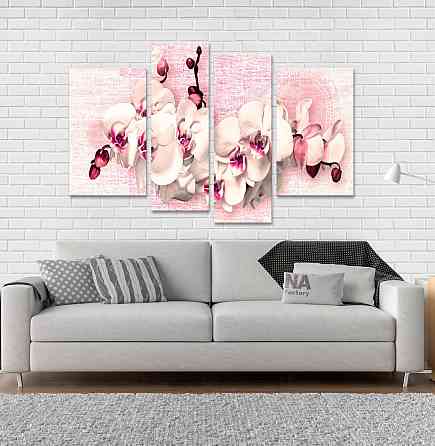 Модульна картина Абстракція Орхідея Art-160_4 Київ