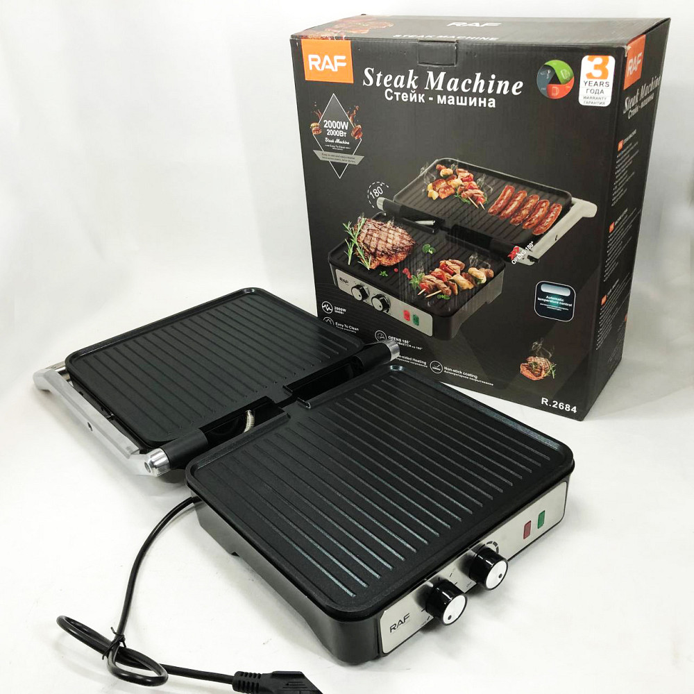 Гриль для стейків для кухні RAF, Гриль апарат електричний Універсальний контактний FA-92 Львів - фото 5
