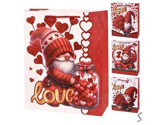 Пакет подарунковий L Love You 31*40*12см паперовий R98086 ТМ STENSON Київ