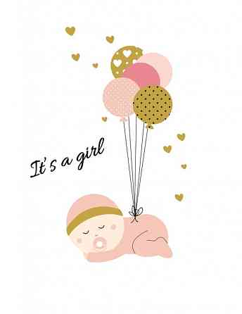 Постер в рамке It is girl 30х40 см Винница