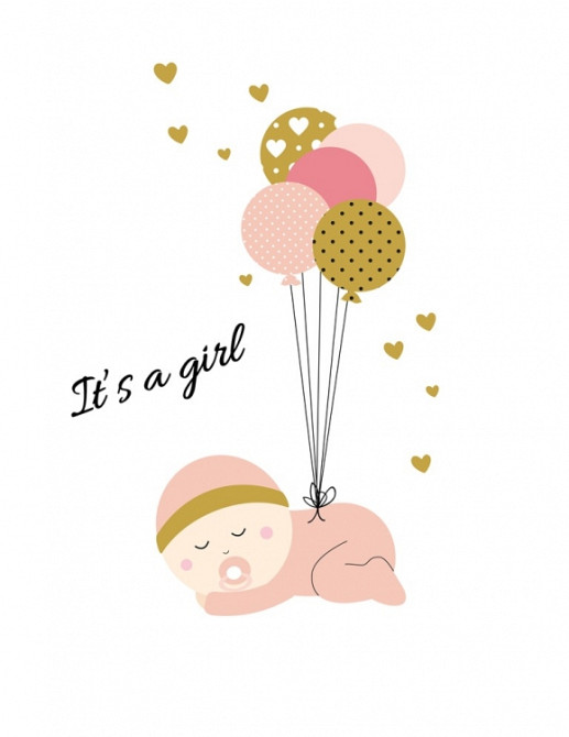 Постер у рамці It is girl 30х40 см Вінниця - фото 1