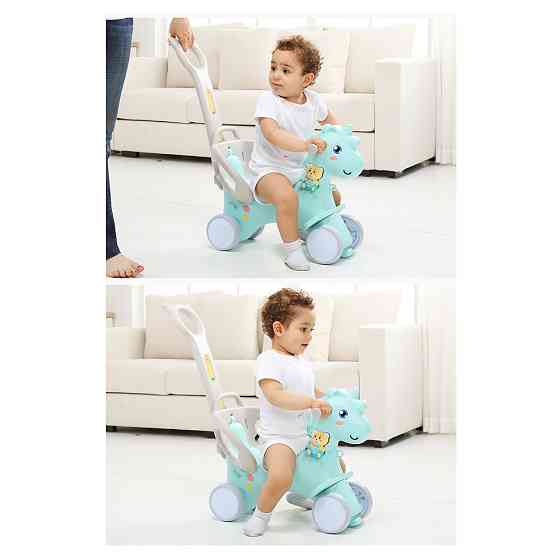 Коник-гойдалка 4в1 inSPORTline Mustangino, м'ятний Київ