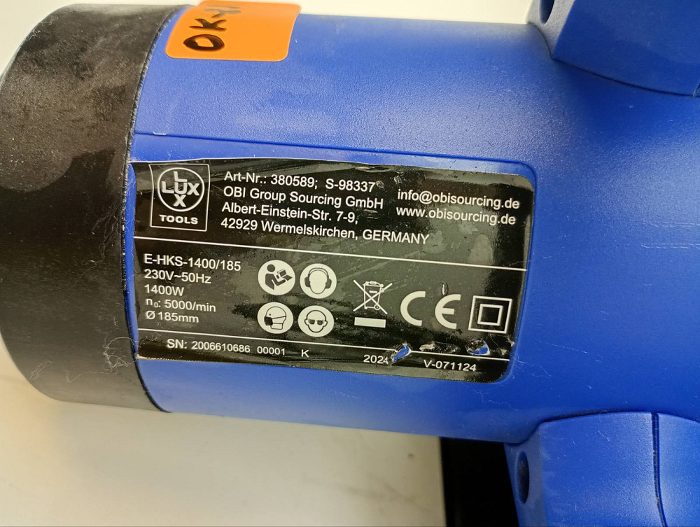 Пила циркулярна Lux Tools E-HKS-1400/185 Луцьк - фото 3