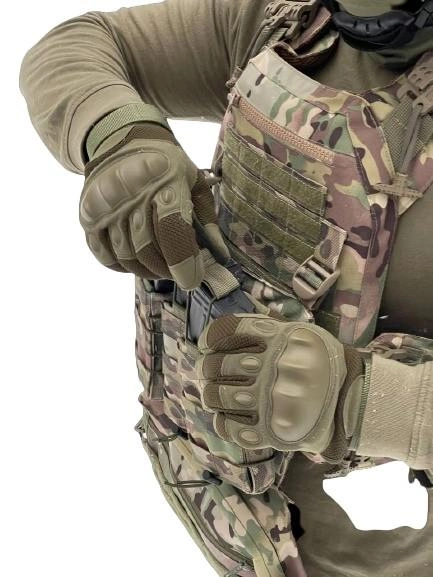 Комплект плитоноски з підсумками та напашником, швидким скиданням (без плит) Мультикам Київ - фото 2