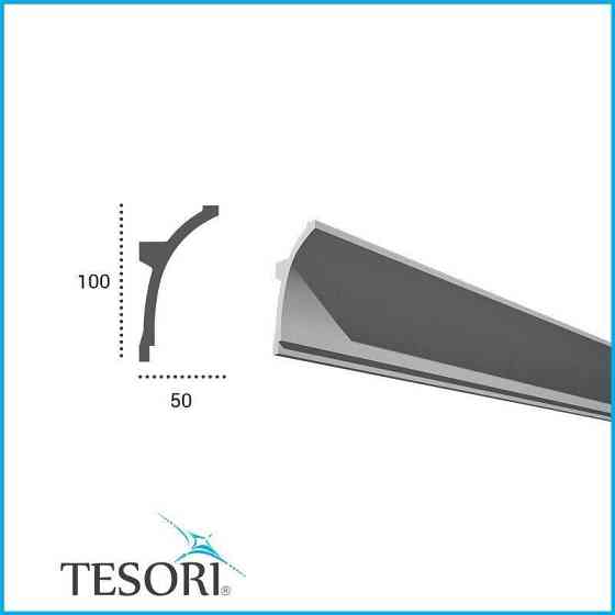 Карниз угловой полиуретановый гладкий серия F Tesori KF 704 Flexi Днепр