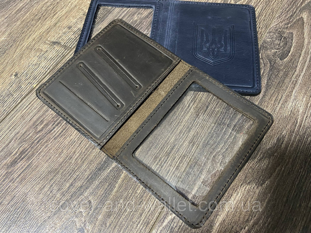 Обкладинка для пенсійного посвідчення й автодокументів із гербом України Київ - фото 3