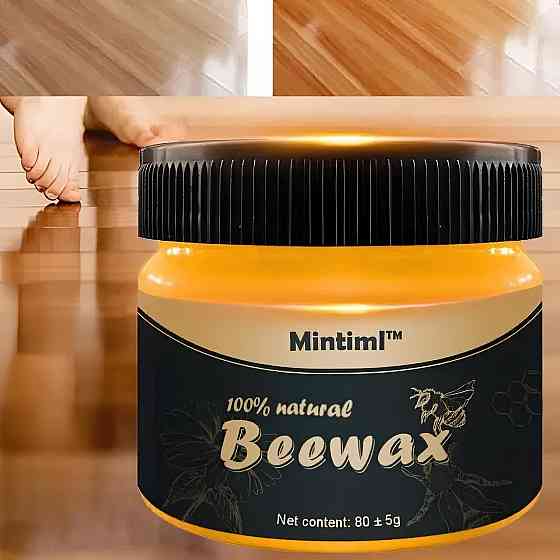 Натуральний поліроль для дерева BeeWax віск бджолиний, для відновлення зовнішнього вигляду дерева, 80g Київ