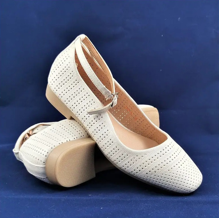 . Жіночі Балетки Білі Мокасини Туфлі (розміри: 37,38) — 80-5 Дніпро - фото 1