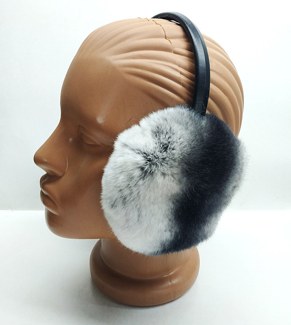 Хутряні навушники жіночі з Rex Шиншиловий Харків - фото 3