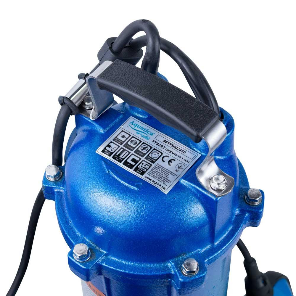 Насос канализационный 1.1кВт Hmax 14м Qmax 340л/мин с ножом AQUATICA mid (773392) Киев - изображение 3