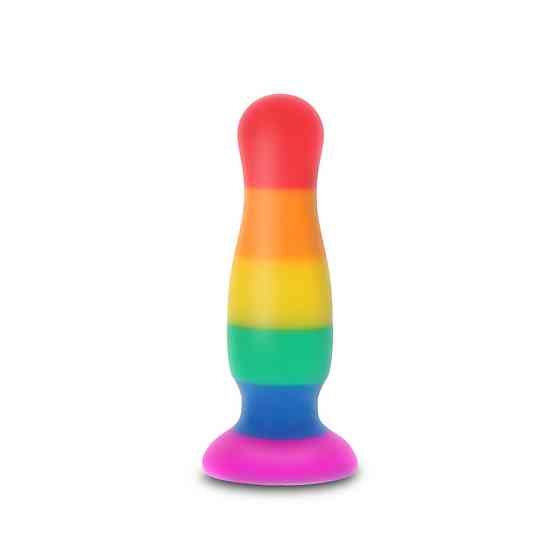 Анальна пробка TOY JOY Fun Stuffer, L, різнокольорова, 12,5 × 3,3 см Sex Aura Київ