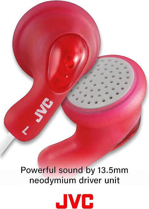 Навушники JVC HA-F14-WN-U білі in-ear вакуумні вкладиші 13.5 мм гумовий корпус 16 Ом 90 дБ 3.5 мм Київ - фото 3