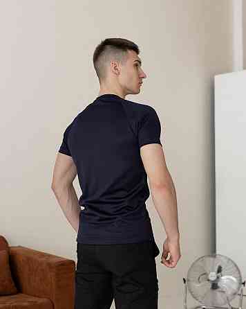 Тактична мілітарі футболка кулмакс темно-синя чоловіча Pobedov Ergo Київ