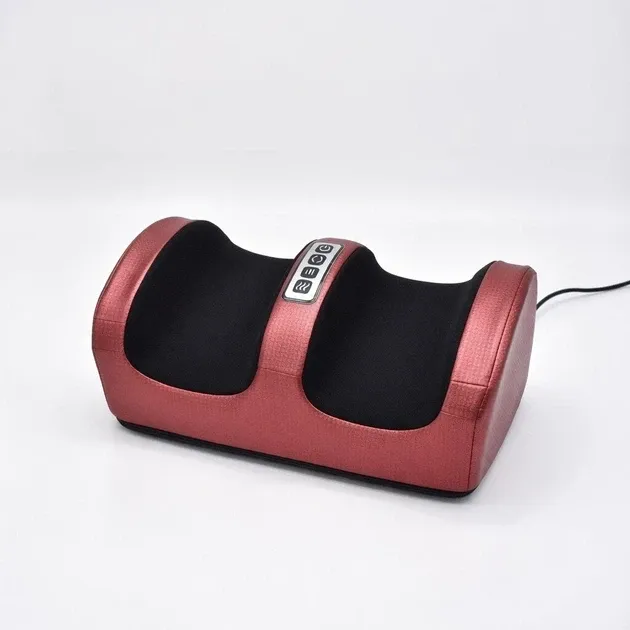 Масажер для ніг, стоп і кісточок Renkai Foot Massager: роликовий масажер із підігрівом, 3 швидкостями та екошкірою Одеса - фото 6
