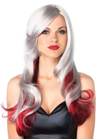Leg Avenue Allure Multi Color Wig Grey/Red Львов