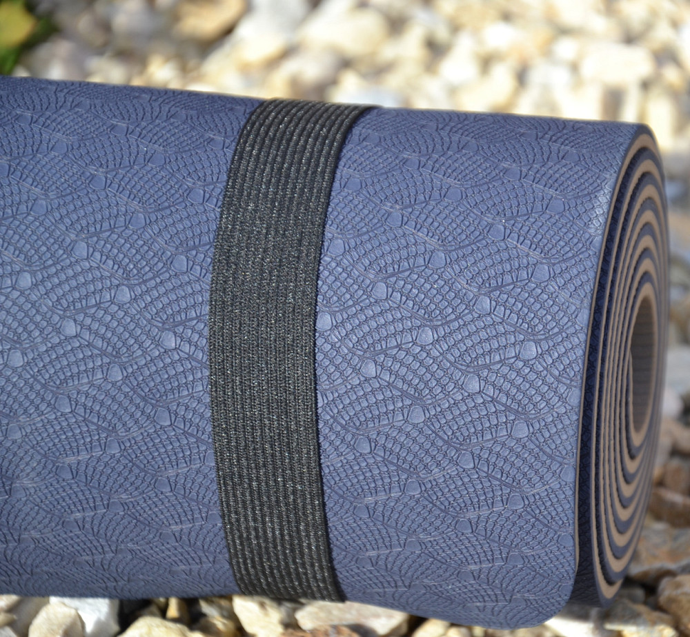 Килимок для йоги та фітнесу PowerPlay 4150 TPE Premium Performance Mat Синій (183x61x0.6) Луцьк - фото 5