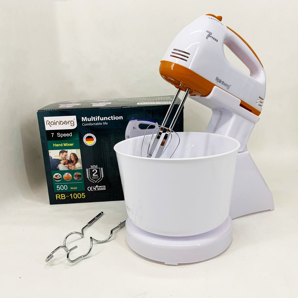 Миксер кухонный стационарный, Бытовой миксер с насадками для теста на пироги VR-61 Львов - изображение 1