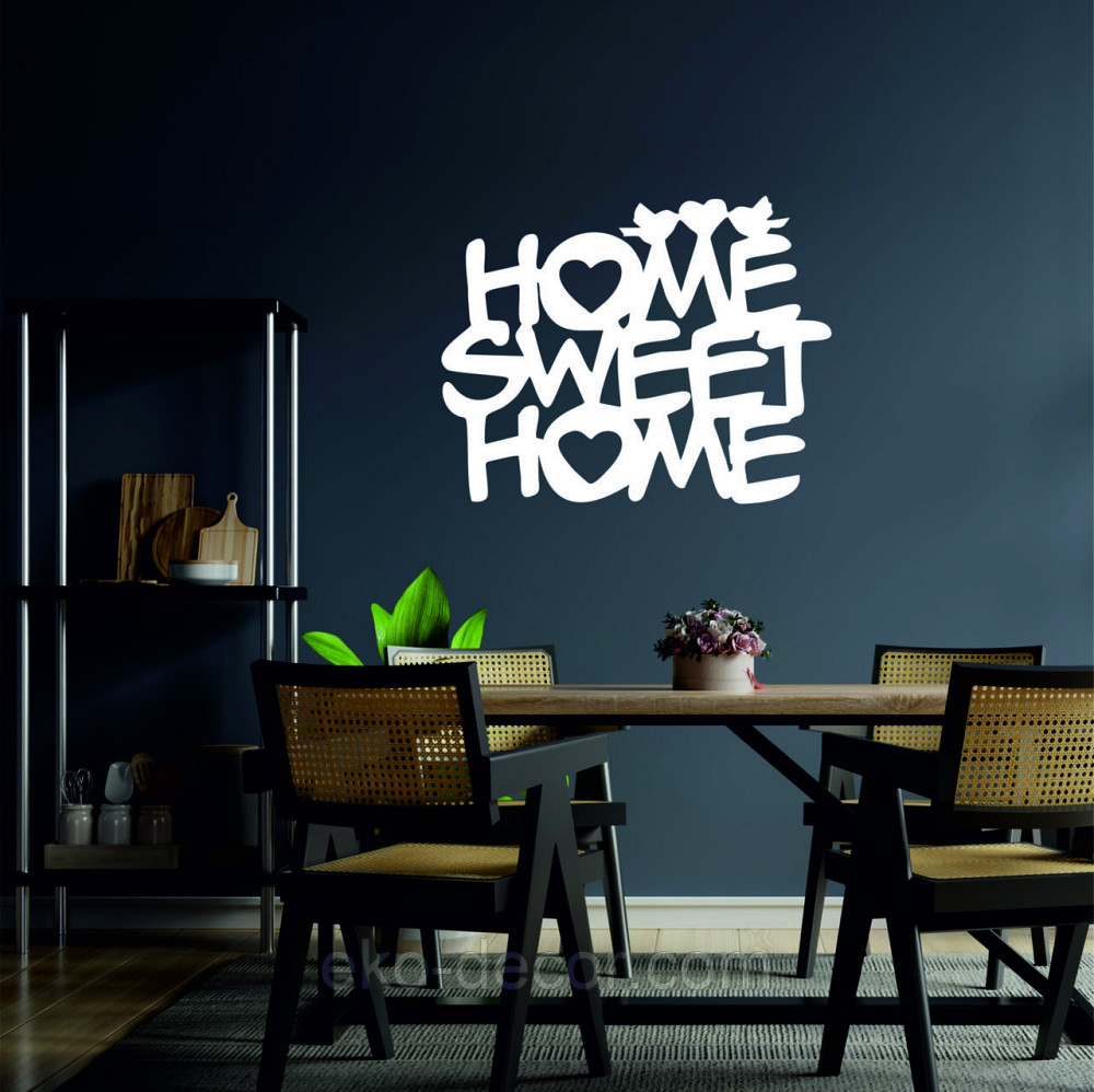 Декоративное настенное Панно «Нome sveet home», Декор на стену 110*86 см, Белый Киев - изображение 9