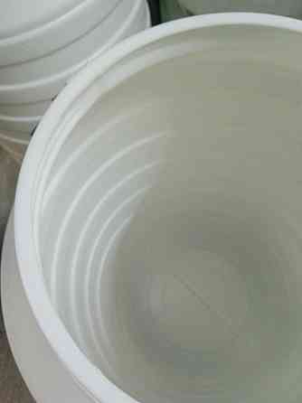 Бочка пластиковая 60 л пищевая белая высокая бидон  широкая горловина емкость для воды Днепр