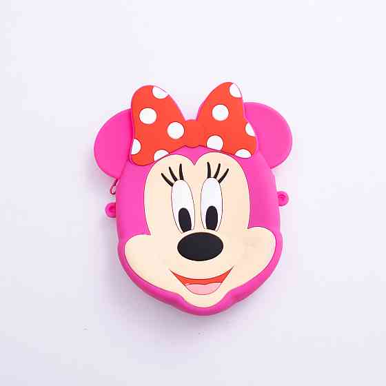 Дитяча силіконова сумка Мінні Маус 15×13×3 (см) через плече Малинова HP-55-9PP Київ